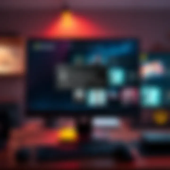 Concept image of a digital storefront being closed on a computer and Xbox screen with a warning message about lost access to media purchases.