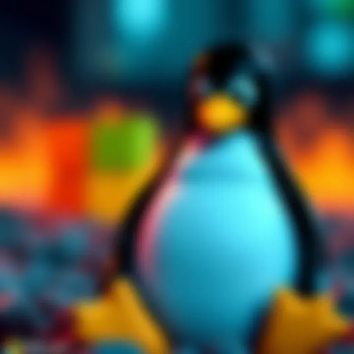Microsoft logo alongside a Linux penguin symbolizing the new distribution release