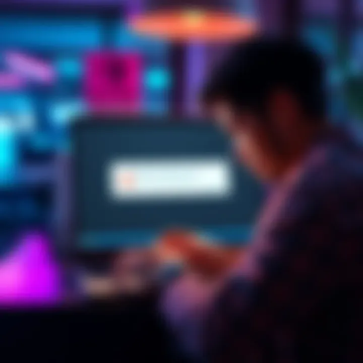 A person frustrated while trying to access Microsoft Rewards on a laptop showing an error message.