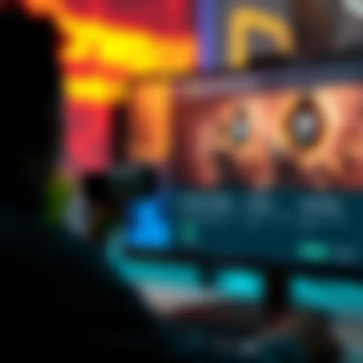 A person looking at a computer screen showing Microsoft Rewards with a focus on Game Pass Ultimate options.