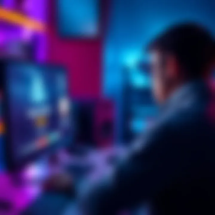 Person looking frustrated while using Microsoft Rewards on a computer, with a warning message about restricted earnings on the screen.