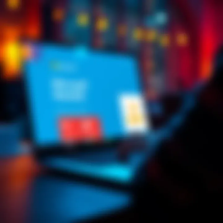 A person using a laptop with Microsoft Rewards displayed on the screen, showing tips for earning points in India