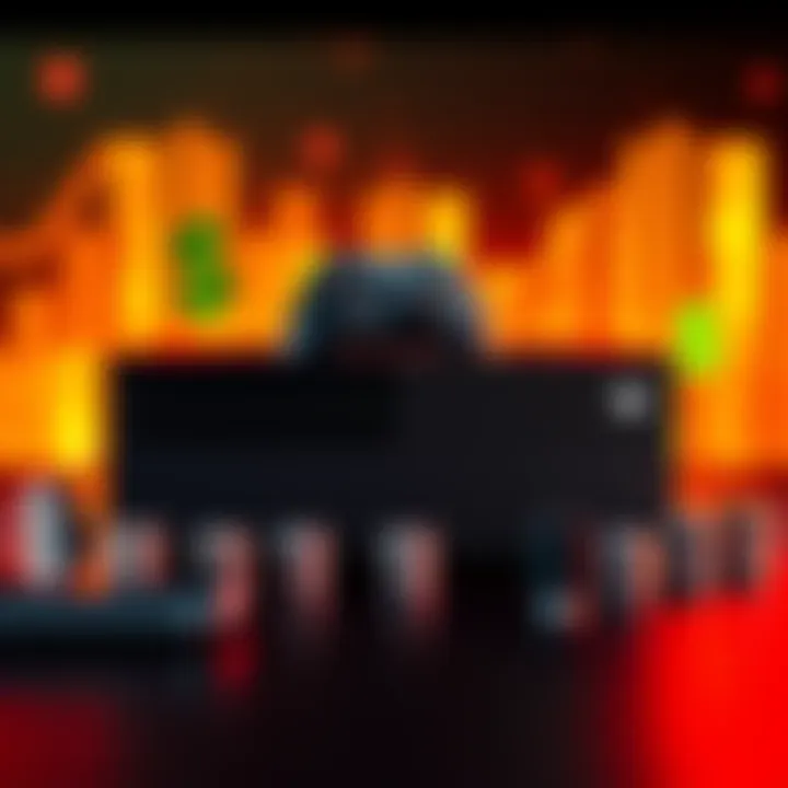 A representation of increasing prices for Xbox storage and RAM, showing a console with dollar signs and storage units.