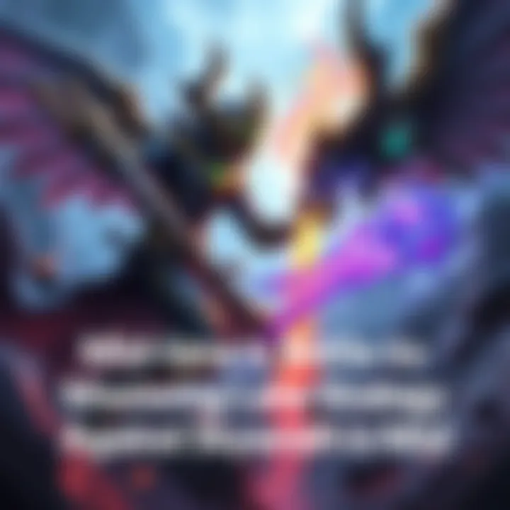 Player using a hero to counter Skywrath Mage in mid-lane with spells clashing.