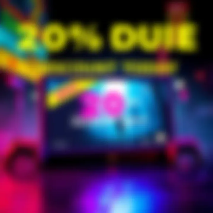 A PS5 console displaying The Midnight Walk game with a vibrant discount banner.