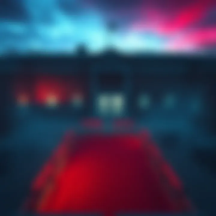 A view of Midwich Elementary School showing its classrooms and playground, highlighting its layout that favors killers in Dead by Daylight.