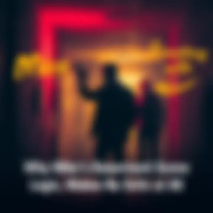 Mike stands in a dimly lit basement, holding a gun and looking conflicted while watching Emily, who appears calm and uninfected, creating tension in the scene.