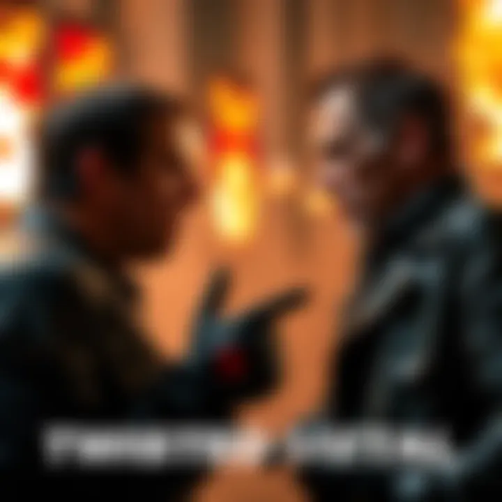 Mike angrily confronts Stu about his violent actions during their reunion in Twisted Metal.