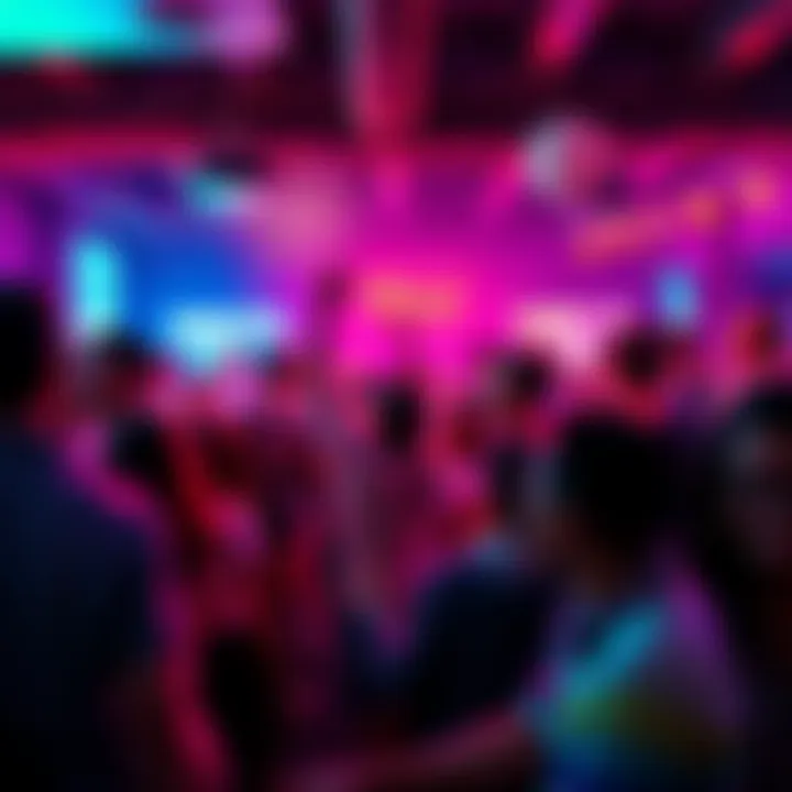 A lively gathering of Mikeys community members celebrating at PAX, with smiles and excitement in the air.