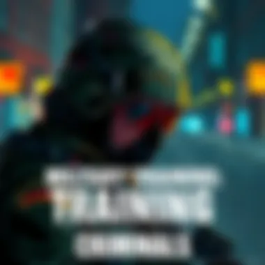 Military Training and Criminal Life Illustration showing a soldier transitioning to a criminal figure, with elements representing both military and underworld activities.