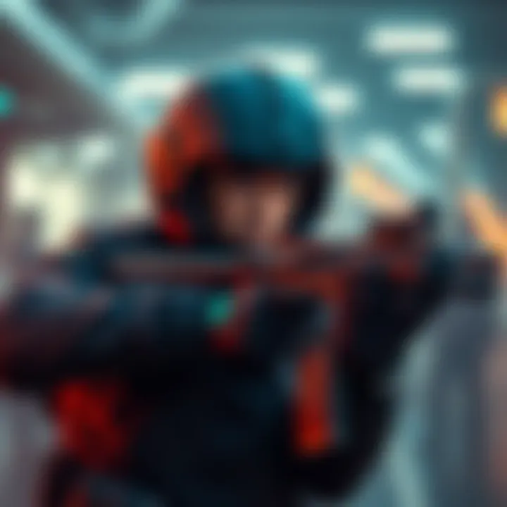 Militech Agent Struggling with Weapon A Militech agent looks confused while holding a firearm, showcasing their difficulty in handling it effectively.