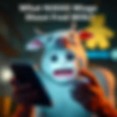 Milk looks shocked while looking at a phone screen showing a surprising NIKKE image