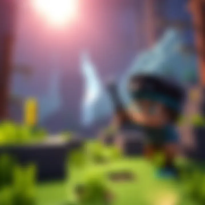 A player exploring Minecraft with basic tools in a blocky world, highlighting the limited features and gameplay depth.