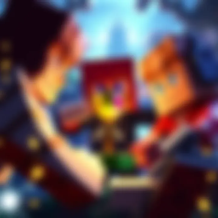 Gamers collaborating in Minecraft to achieve the platinum trophy