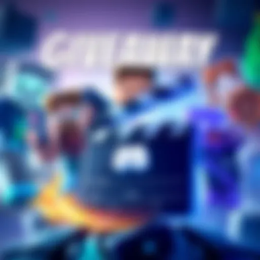 A digital illustration showing Minecraft characters and Discord logo with a movie clapperboard, indicating a giveaway entry promotion.