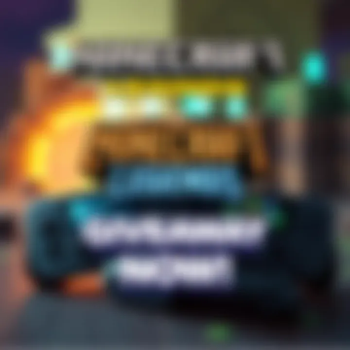 Graphic showing Minecraft Legends logo and game consoles with giveaway text