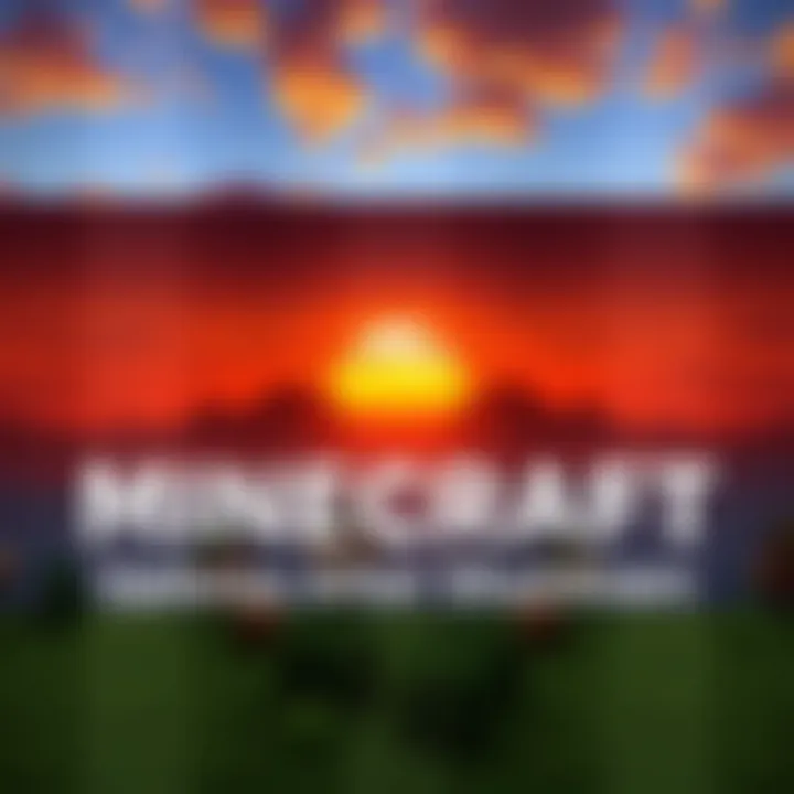 A screenshot of Minecraft Xbox 360 Legacy Edition showing a sunset over a blocky landscape with characters building and exploring.