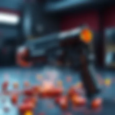 A powerful Mini Gun equipped with explosive rounds, ready to take on boss enemies in battle.