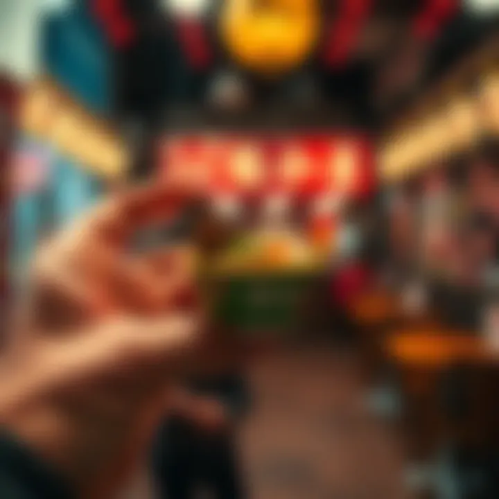 Mini MH Ramen Bowl A small MH ramen bowl from Ichiran collaboration sitting in a person's hand, showing its unexpected size