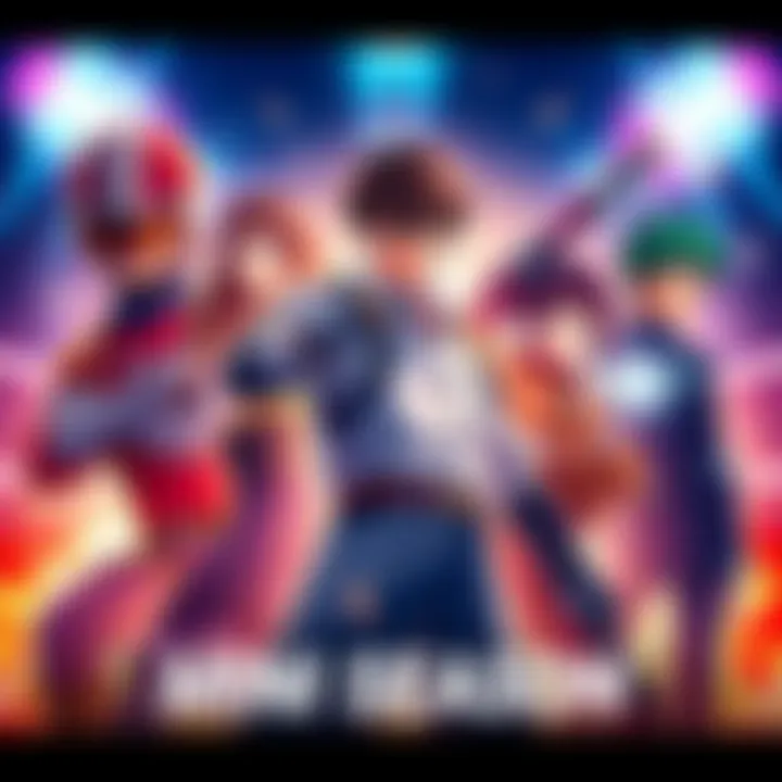 A promotional image showcasing characters from the upcoming mini season with vibrant colors and action poses.