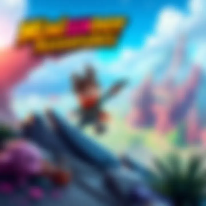 A character from Minishoot Adventures exploring a vibrant world filled with colorful landscapes and exciting quests