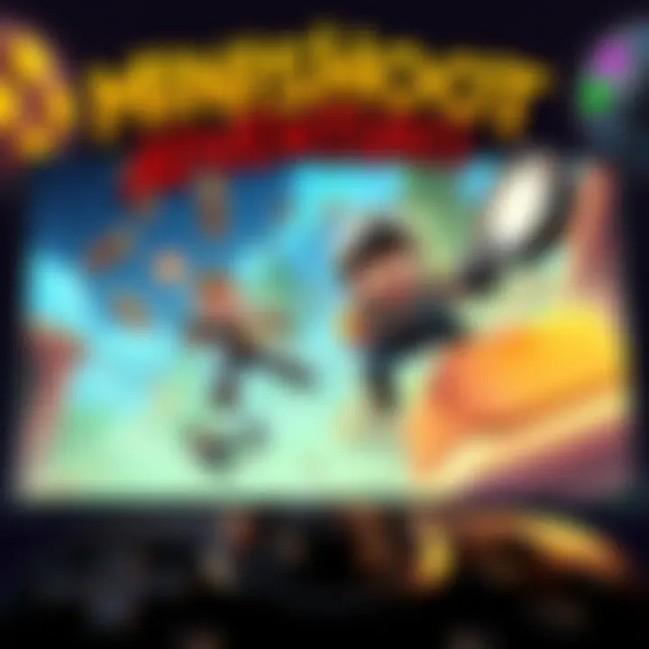 Gameplay scene from Minishoot Adventures showing exciting action on a console