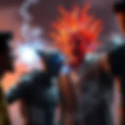 Miquella attempts to use mind control against three strong brothers in a tense confrontation