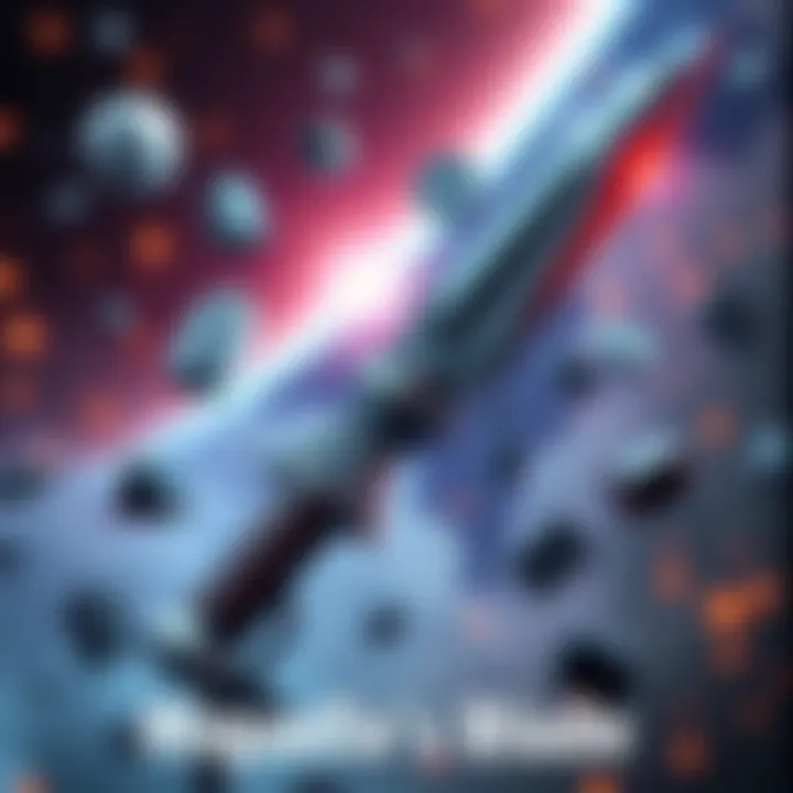 A detailed look at Miquella's Blade with a focus on its design and features, surrounded by elements hinting at its identity.