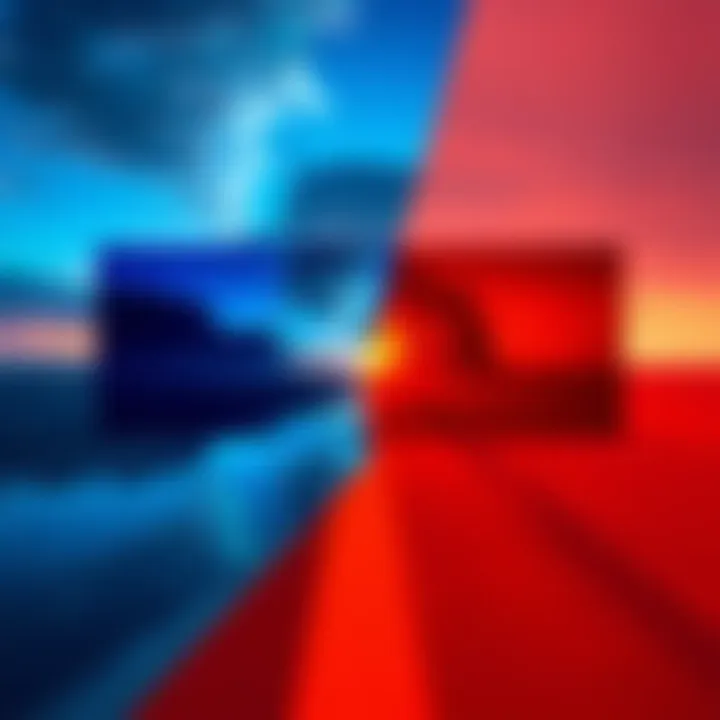 A visual guide showcasing the nuances between real and fake mirages, featuring layered effects to illustrate the concept