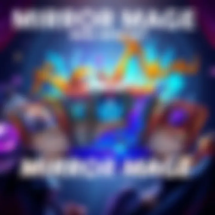 A collection of colorful cards from the Mirror Mage Mini Set featuring unique designs and gameplay elements.