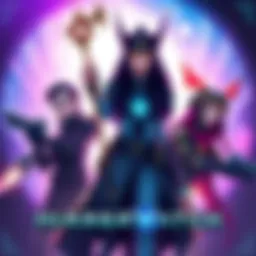 Illustration featuring fan concept art of characters like Strike Commander Vendetta, Talon Anran, and Lifeweaver from Mirrorwatch.