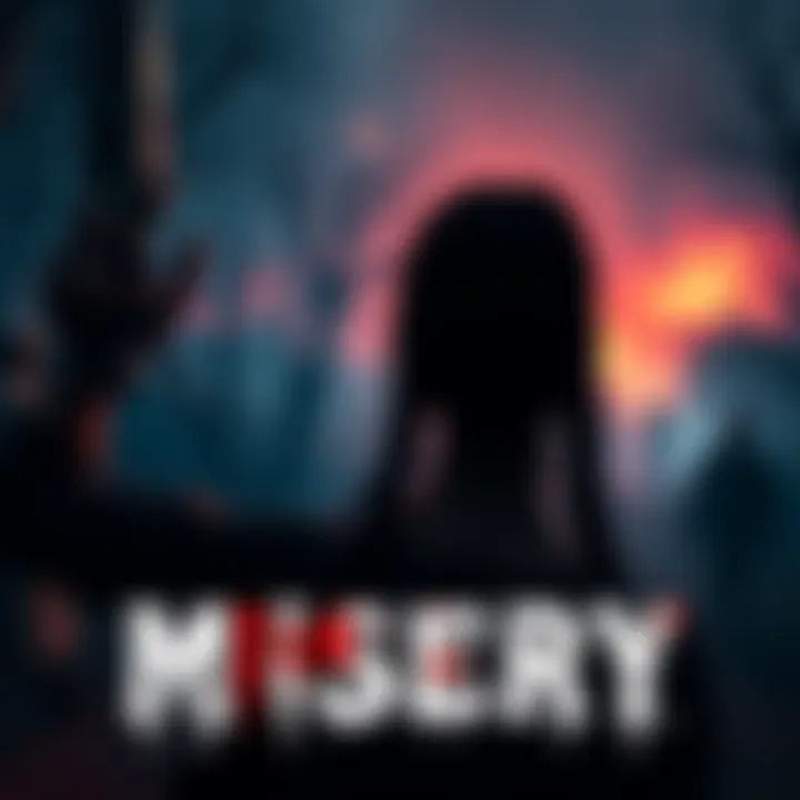 A screenshot from the Misery game trailer showing intense gameplay and dark scenery.
