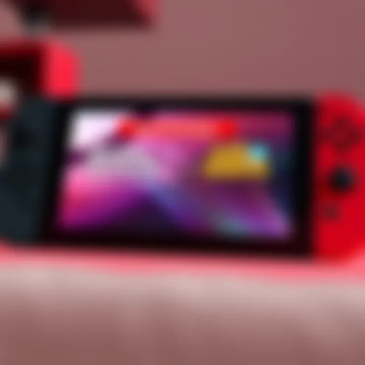 Nintendo Switch 2 with popular first-party game titles like Animal Crossing and Fire Emblem shown on the screen, highlighting the absence of performance patches