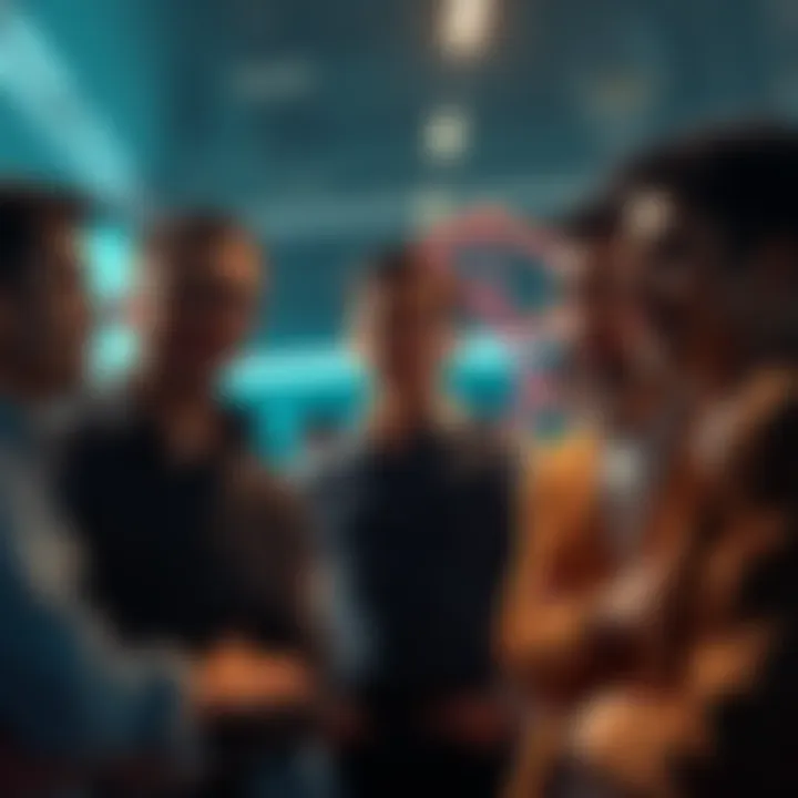 A group of people discussing the missing third agent slot in a forum setting, with expressions of curiosity and concern.