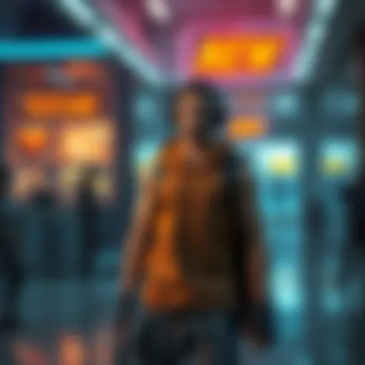 A player looking confused while searching for a sleeveless shirt with a cape and striped shorts in a game