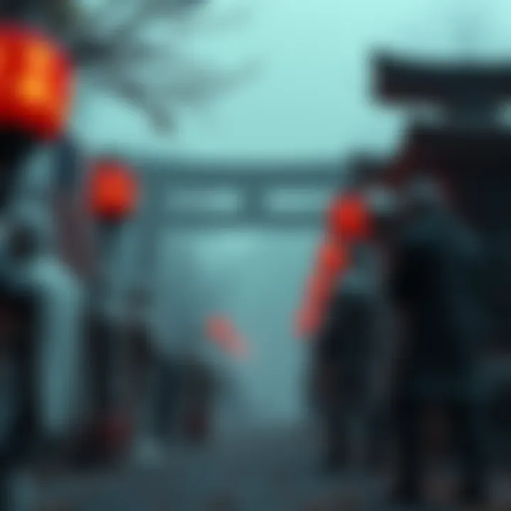 A scene from AC Shadows showing players searching for Jizo statues in a game environment