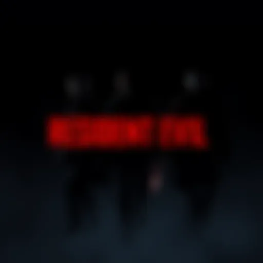 Silhouettes of absent Resident Evil characters over a dark background, symbolizing their unexplained absence in the series.