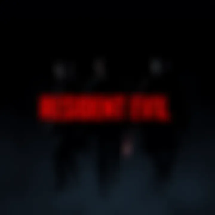 Silhouettes of absent Resident Evil characters over a dark background, symbolizing their unexplained absence in the series.