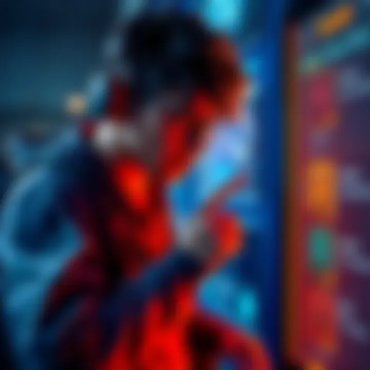 A gamer looking frustrated while checking for Turmoil Ceska kneepads in a game menu.