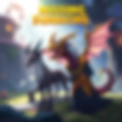 Illustration of two fantasy creatures fans wish were in the game, set in a vibrant game-like environment.