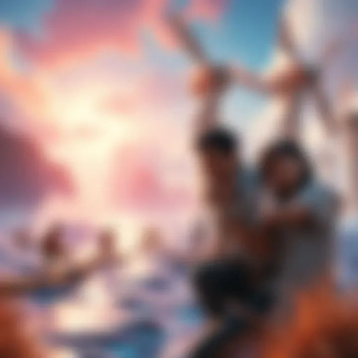 Gamers searching for vanished turbines in a vibrant game environment of Riven Tides, expressing confusion and frustration.