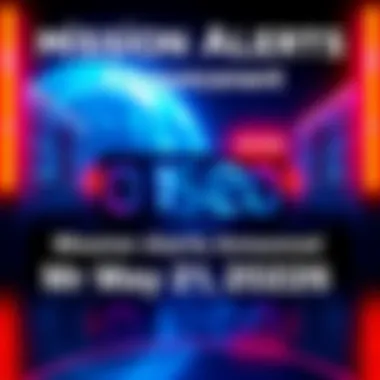 Mission Alerts Announcement Graphic showing a countdown clock to Mission Alerts on May 21, 2026, with highlights of key activities.