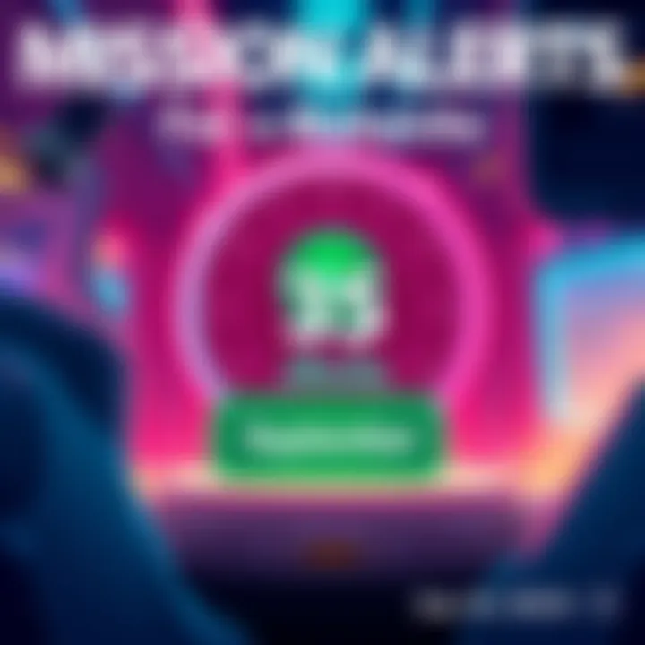 An illustration showing Mission Alerts available for purchase with vBucks. A digital currency icon is featured with the text '35 vBucks' and a countdown timer indicating the launch date of September 30, 2025.