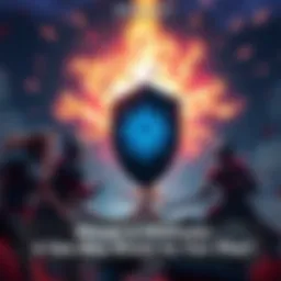 Mizuki's Shield in Action Mizuki uses her ultimate ability, a shield blocking projectiles while enemies attack allies outside. Players are watching and discussing the gameplay balance.