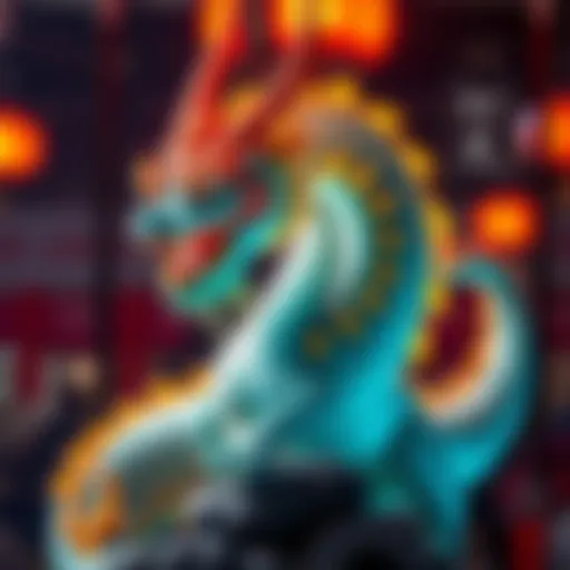 A beautifully crafted Mizutsune Dragon Girl statue with intricate details and vibrant colors, showcasing its elegance and artistry.