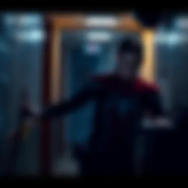 MJ sneaking around in a dimly lit area during a mission in Spider-Man 2018