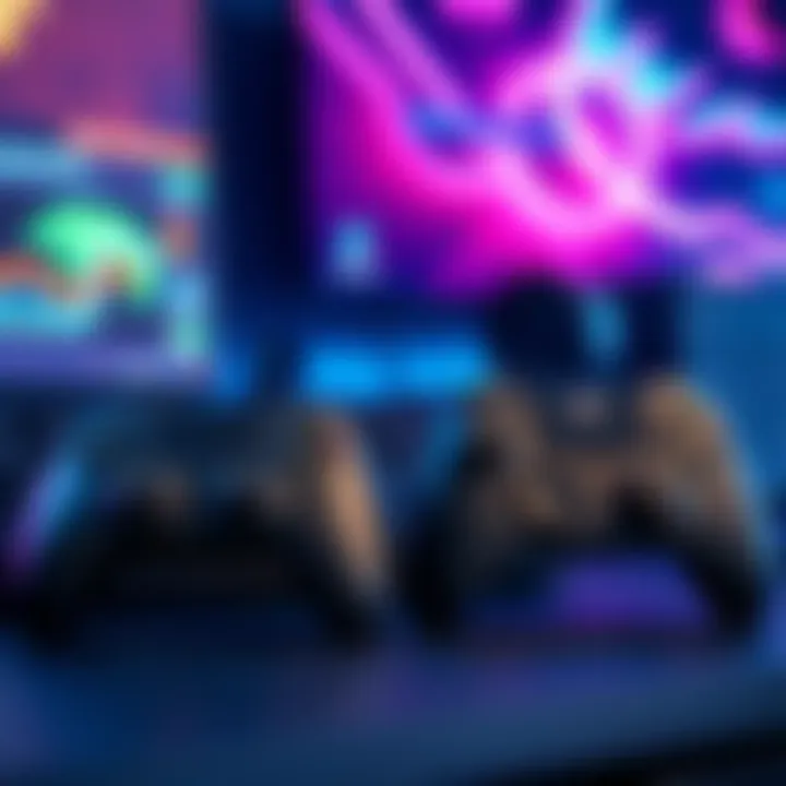 A comparison graphic showing a mouse and keyboard setup next to a game controller, illustrating the differences in gameplay style.