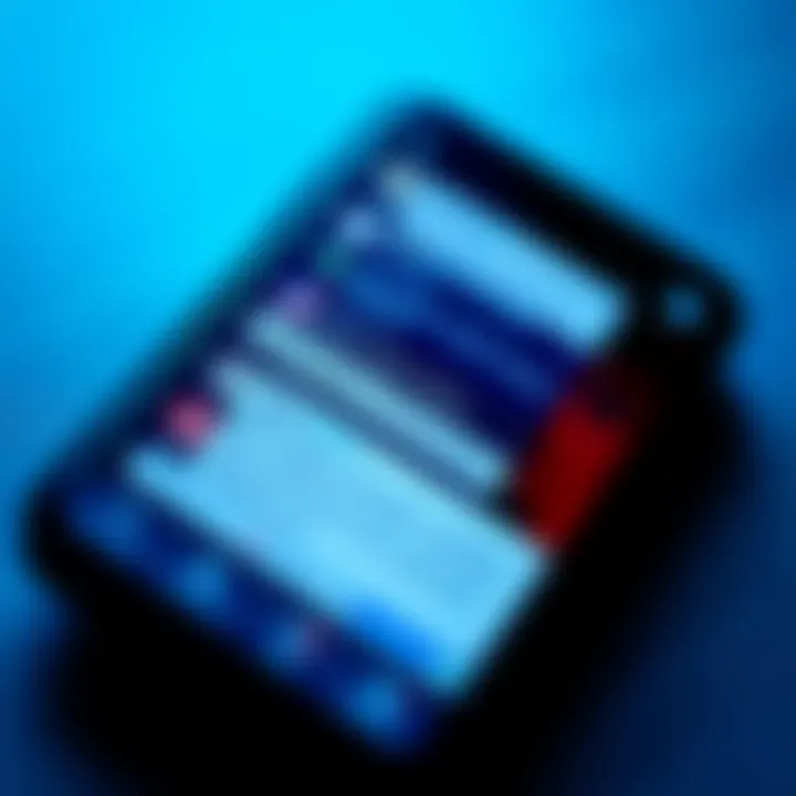 Mobile Phone Displaying Spam Messages A close-up of a smartphone screen showing various spam messages, illustrating how they clutter mobile notifications.