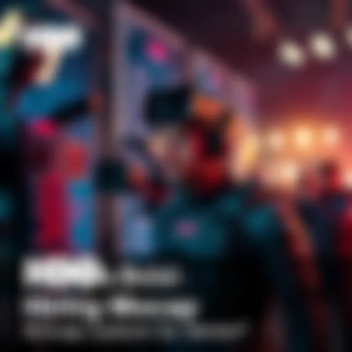 A motion capture actor performing on set, wearing a black motion capture suit with markers, surrounded by cameras and equipment.