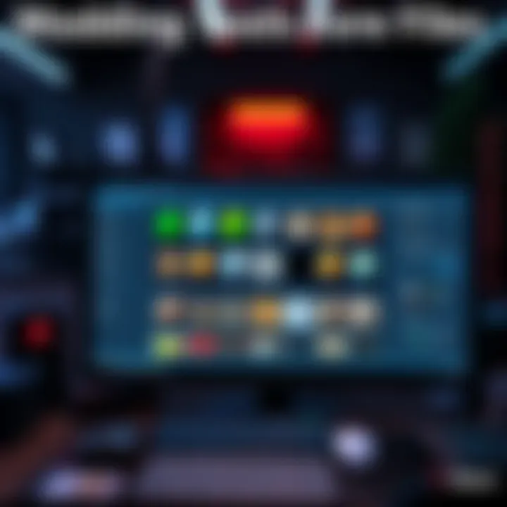 A view of software tools used for converting BSP files to WAD2 format, with sample textures displayed on the screen.